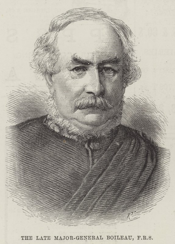 الراحل اللواء Boileau FRS (نقش) بواسطة مدرسة اللغة الإنجليزية
