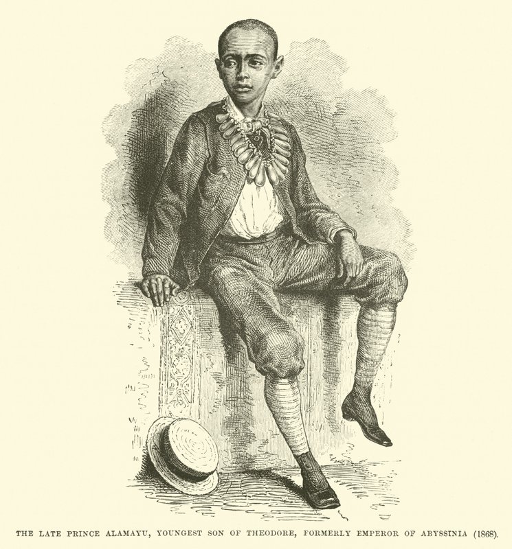 الأمير الراحل ألامايو ، الابن الأصغر لثيودور ، إمبراطور الحبشة سابقًا ، 1868 بواسطة مدرسة اللغة الإنجليزية