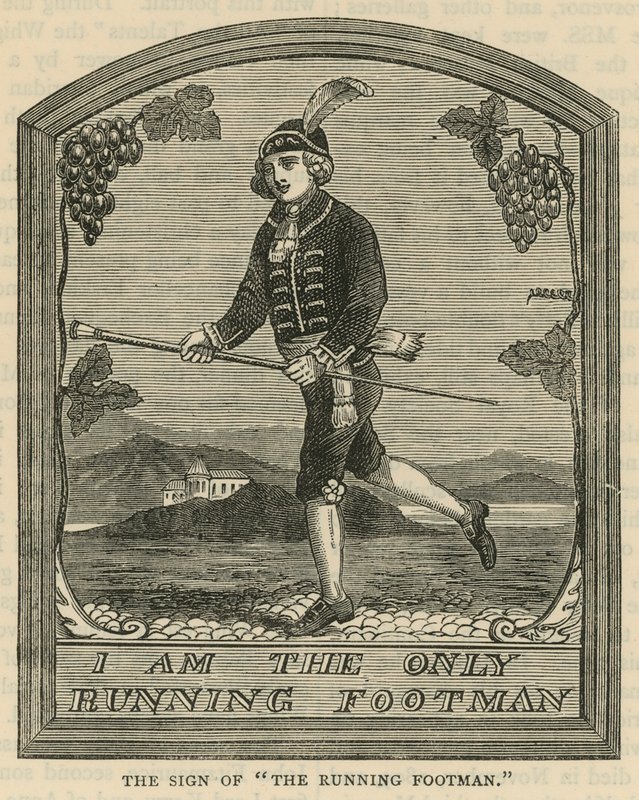 علامة The Running Footman بواسطة مدرسة اللغة الإنجليزية