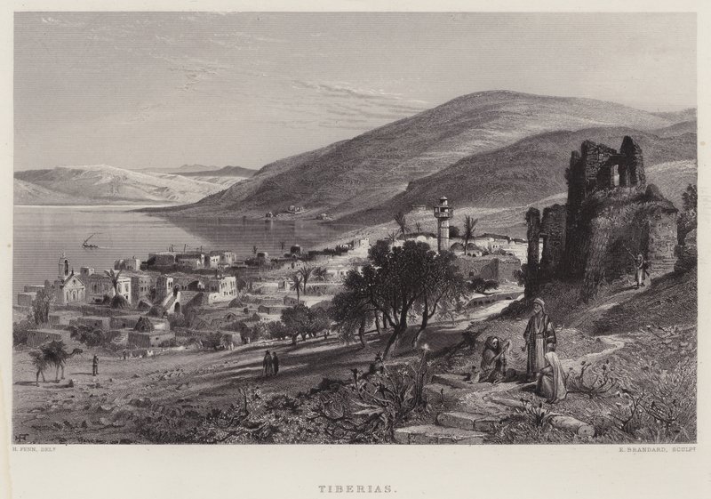 طبريا (نقش) بواسطة مدرسة اللغة الإنجليزية