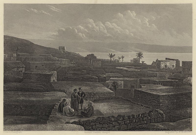 طبريا وبحر الجليل (نقش) بواسطة مدرسة اللغة الإنجليزية
