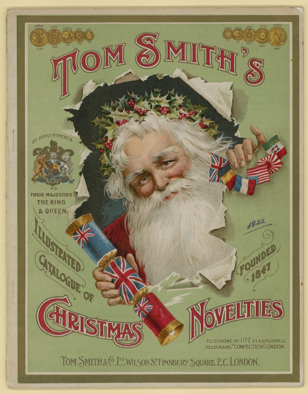 Tom Smith & Co Ltd ، تحف عيد الميلاد ، المفرقعات لعيد الميلاد ، غلاف الكتيب بواسطة مدرسة اللغة الإنجليزية