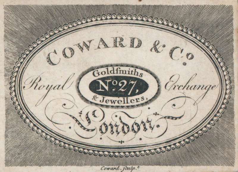 البطاقة التجارية ، Coward & Co بواسطة مدرسة اللغة الإنجليزية
