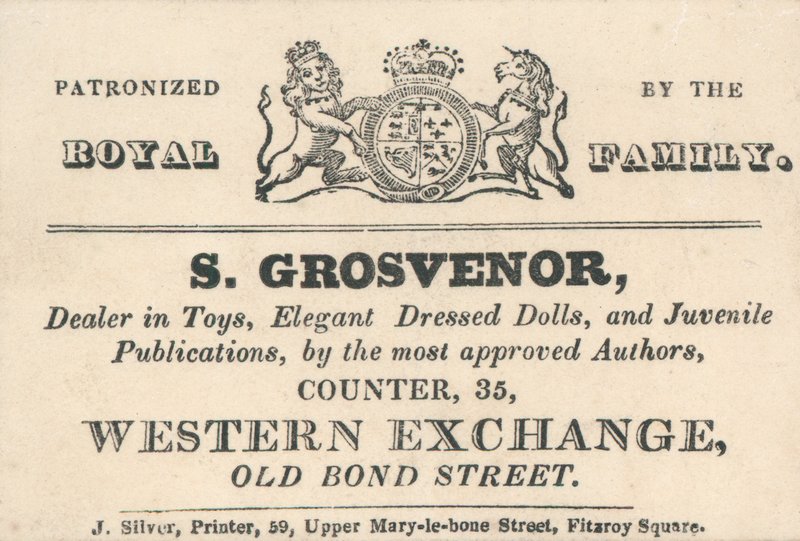 بطاقة تجارية ، S Grosvenor بواسطة مدرسة اللغة الإنجليزية