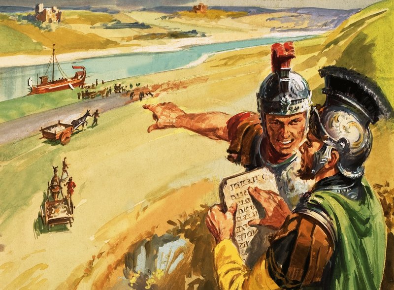 يتم بناء طريق تراجان بجانب نهر الدانوب بواسطة مدرسة اللغة الإنجليزية