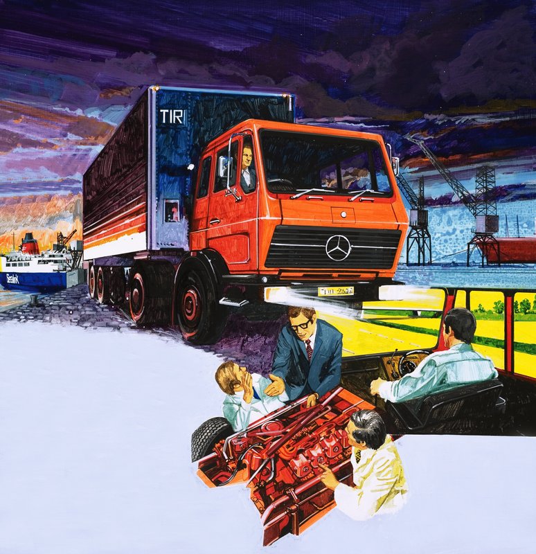 الشاحنات بواسطة مدرسة اللغة الإنجليزية