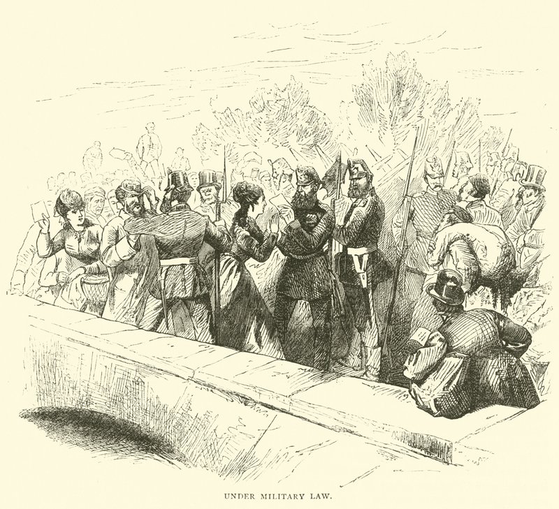 بموجب القانون العسكري ، مارس 1871 بواسطة مدرسة اللغة الإنجليزية