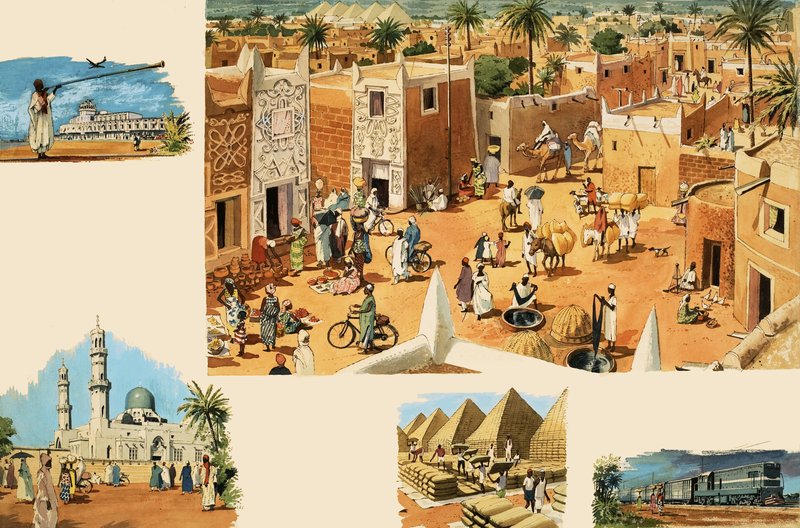 مشاهد مجهولة من مصر ، بما في ذلك مصر القديمة والأهرامات بواسطة مدرسة اللغة الإنجليزية