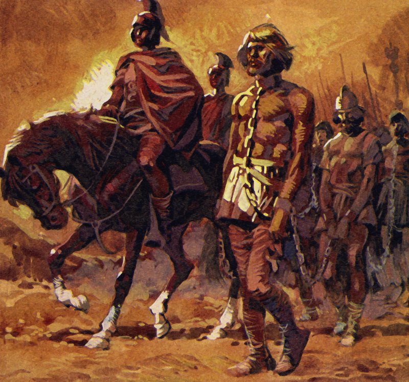 ارتدى Vercingetorix على أفضل الدروع واستسلم بواسطة مدرسة اللغة الإنجليزية