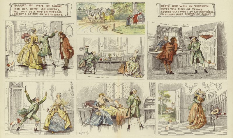 الآية على الزواج من The Graphic Christmas Number (color engraving) بواسطة مدرسة اللغة الإنجليزية