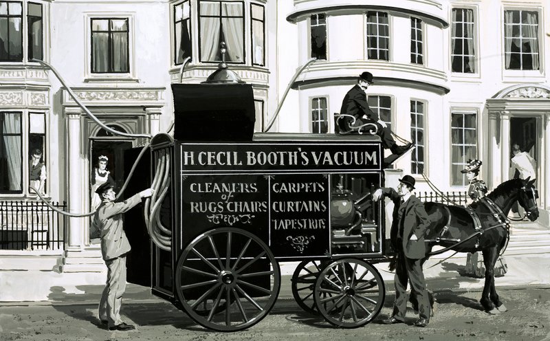 خدمة التنظيف الفيكتوري ، H Cecil Booth بواسطة مدرسة اللغة الإنجليزية