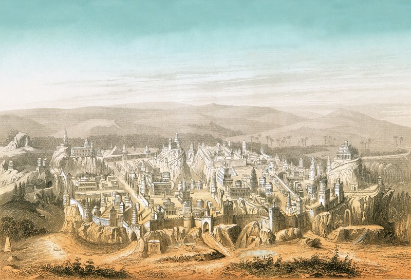 منظر القدس بواسطة مدرسة اللغة الإنجليزية