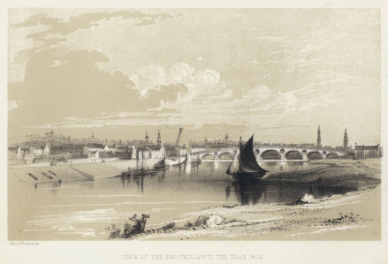 View of the Broomielaw in the year 1802 (engraving) بواسطة مدرسة اللغة الإنجليزية
