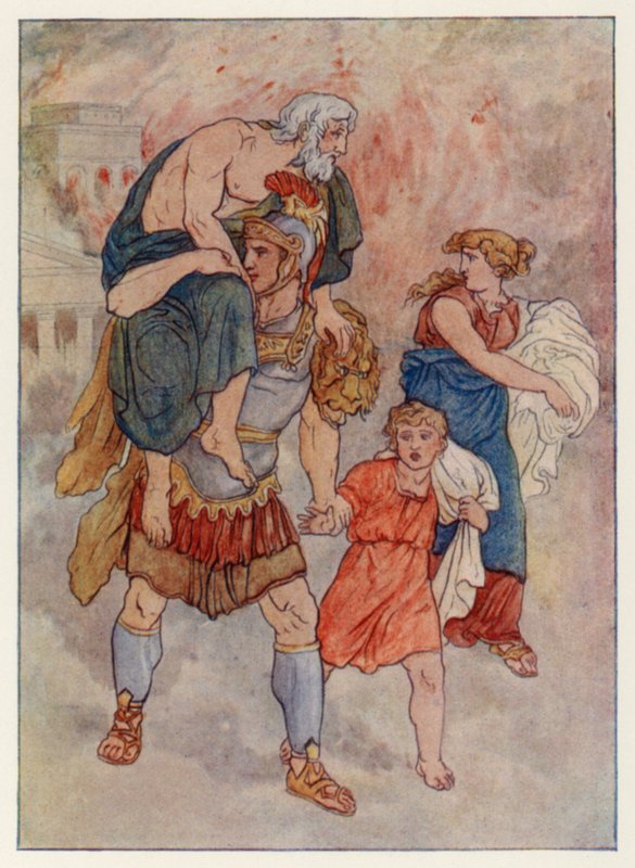 Aeneid فيرجيل: الرحلة من طروادة (لون ليثو) بواسطة مدرسة اللغة الإنجليزية