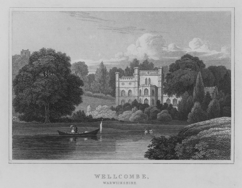 Wellcombe, Warwickshire (engraving) بواسطة مدرسة اللغة الإنجليزية