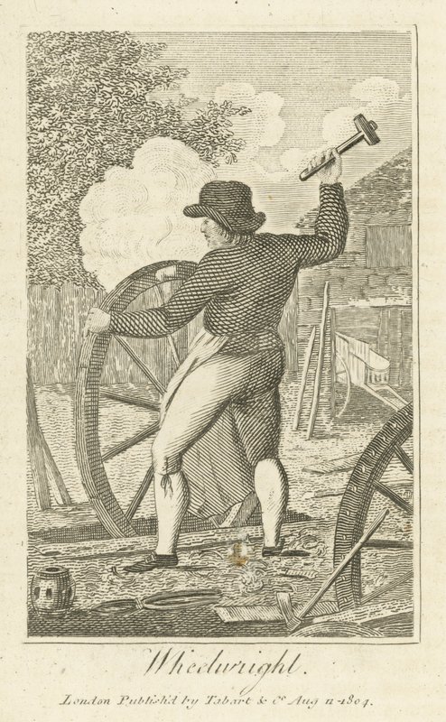 Wheelwright (engraving) بواسطة مدرسة اللغة الإنجليزية