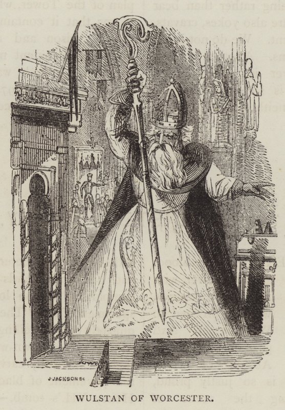 Wulstan of Worcester (نقش) بواسطة مدرسة اللغة الإنجليزية