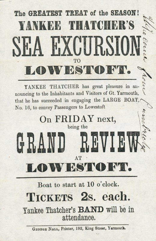 رحلة Yankee Thatchers Sea إلى Lowestoft (طباعة) بواسطة مدرسة اللغة الإنجليزية