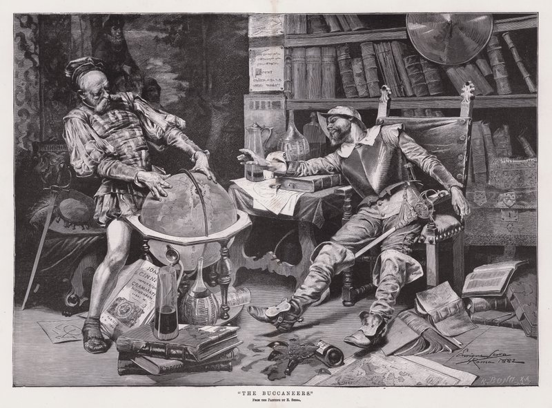 "The Buccaneers" (engraving) بواسطة إنريكي سيرا