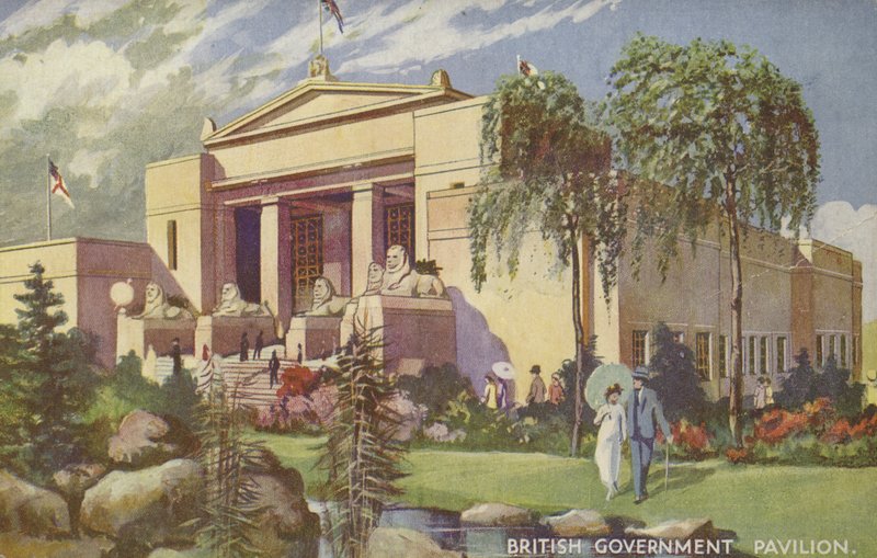 جناح الحكومة البريطانية ، معرض الإمبراطورية البريطانية ، ويمبلي ، 1924 بواسطة إرنست تابوت