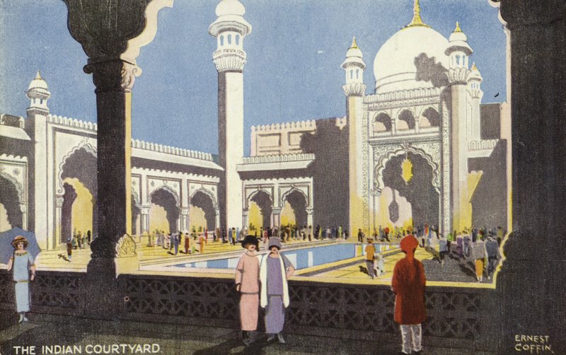 الفناء الهندي ، معرض الإمبراطورية البريطانية ، ويمبلي ، 1924 بواسطة إرنست تابوت