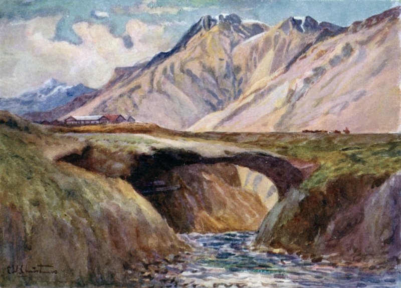 Puente del Inca ، الجسر الطبيعي الشهير بواسطة إرنست وليام عيد الميلاد