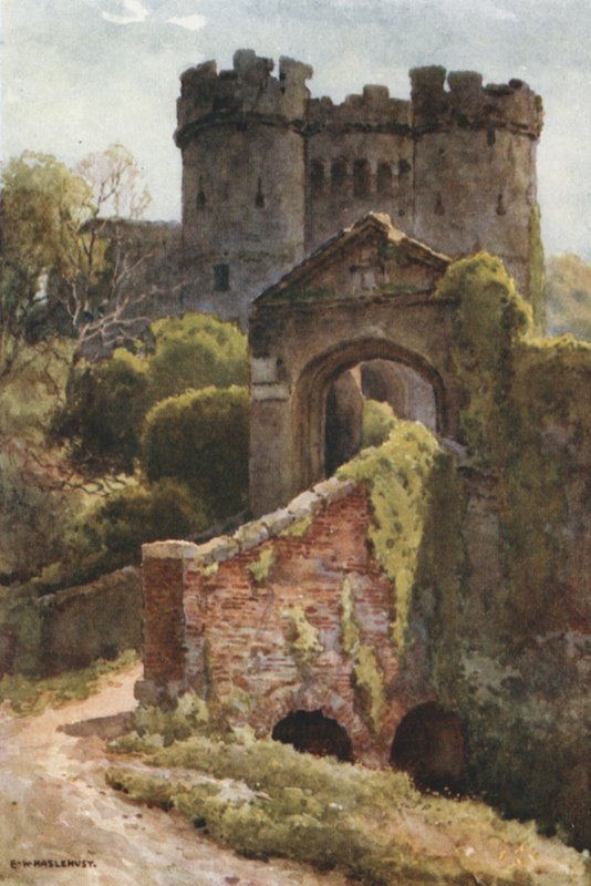 قلعة Carisbrooke (لون ليثو) بواسطة إرنست ويليام هاسلهوست