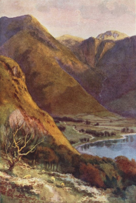 رئيس Buttermere و Honister Crag (لون ليثو) بواسطة إرنست ويليام هاسلهوست