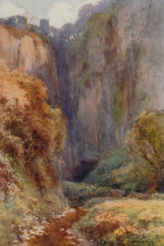 Peak Cavern Gorge ، كاسلتون (لون ليثو) بواسطة إرنست ويليام هاسلهوست