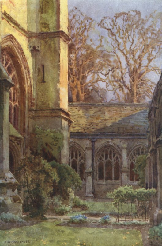 The Cloisters ، كلية وينشستر (لون ليثو) بواسطة إرنست ويليام هاسلهوست