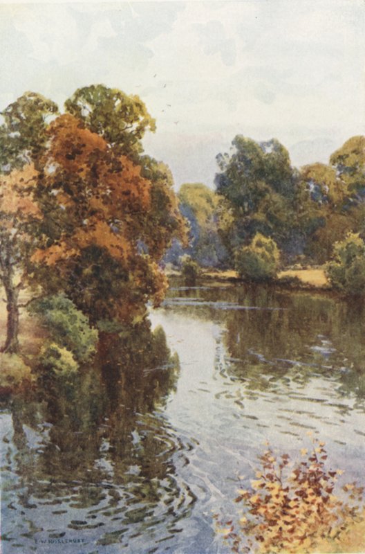 The Dee at Eaton (لون ليثو) بواسطة إرنست ويليام هاسلهوست