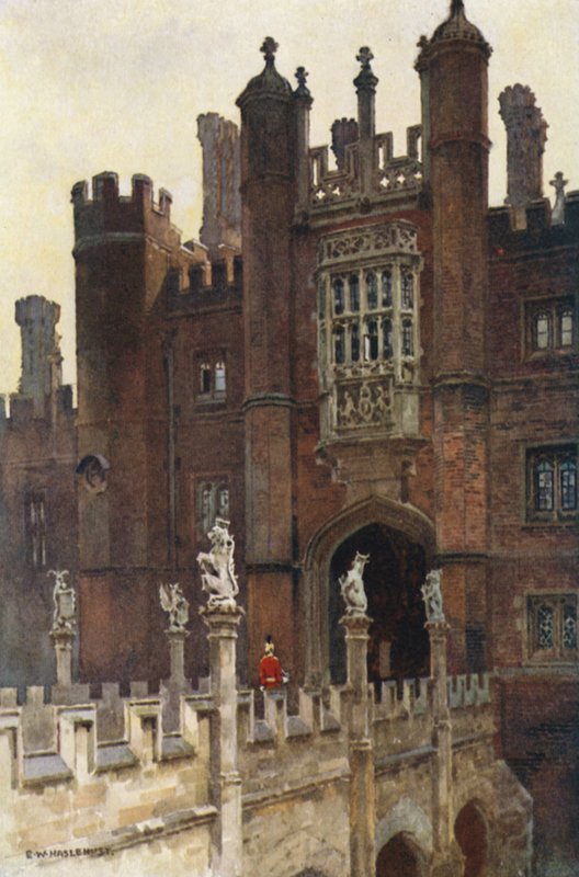 The Great Gatehouse ، المدخل الغربي (لون ليثو) بواسطة إرنست ويليام هاسلهوست