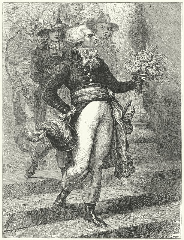 Maximilien Robespierre في يوم مهرجان الكائن الأسمى بواسطة إتيان (بعد) رونجات
