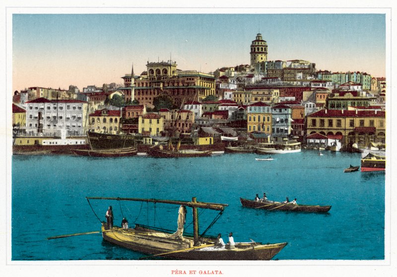 Pera Et Galata (صورة ملونة) بواسطة المصور الأوروبي