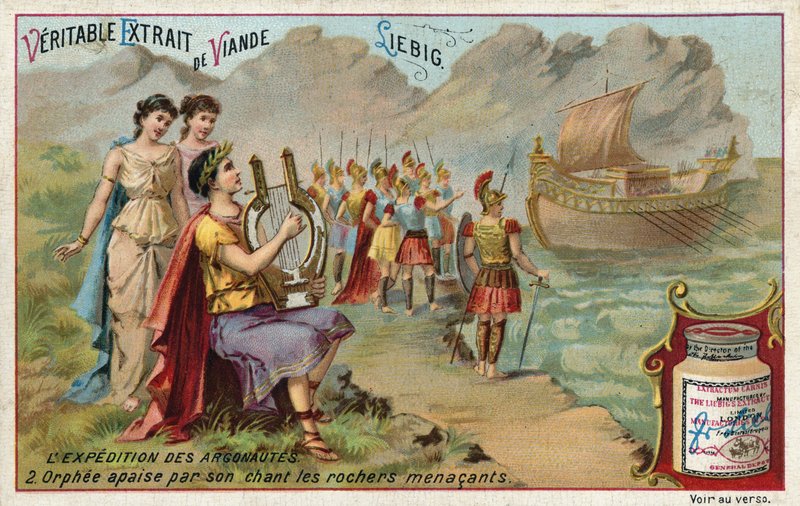 Orpheus يلعب قيثارة له بواسطة المدرسة الأوروبية