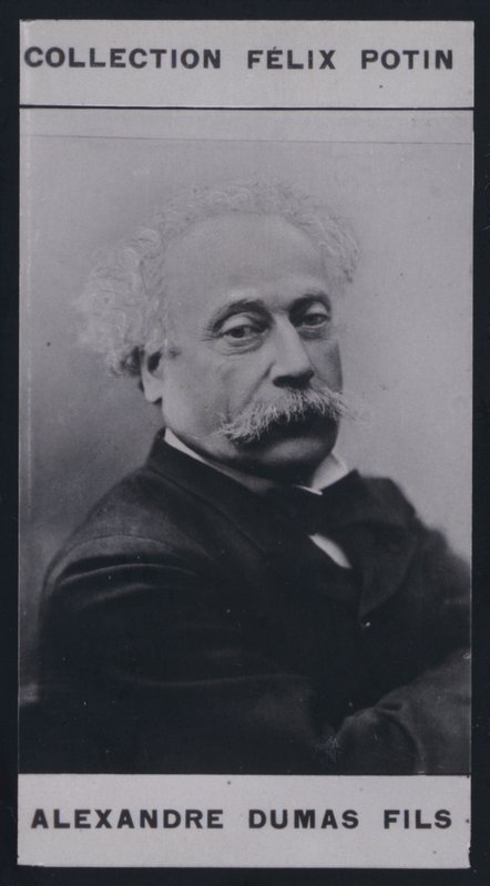 Alexandre Dumas Fils (1824-1895) (b/w photo) بواسطة المصور الأوروبي