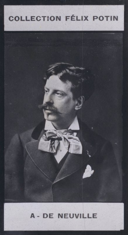 Alphonse de Neuville (1836-1885) (b/w photo) بواسطة المصور الأوروبي