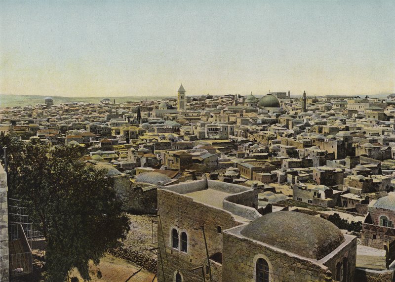 القدس من الشمال بواسطة المصور الأوروبي