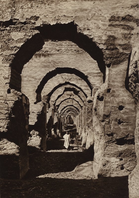 Meknes, Ruins of the "Haras" (b/w photo) بواسطة المصور الأوروبي