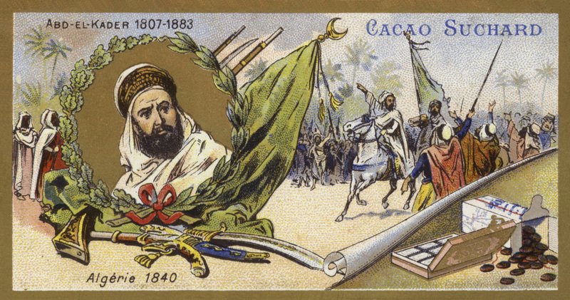 عبد القادر الجزايري ، القديس الصوفي الجزائري والقائد العسكري ، 1840 بواسطة المدرسة الأوروبية