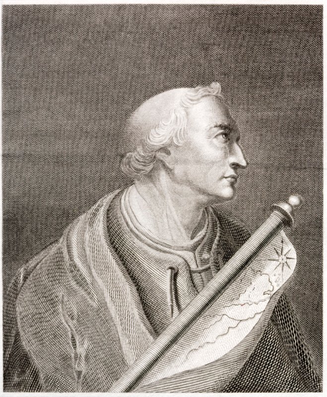 Amerigo Vespucci ، ملاح ومستكشف إيطالي (نقش) بواسطة المدرسة الأوروبية