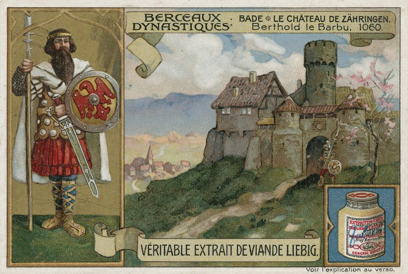 بادن ؛ قلعة Zaehringen و Berthold II ، دوق كارينثيا ، 1060 بواسطة المدرسة الأوروبية