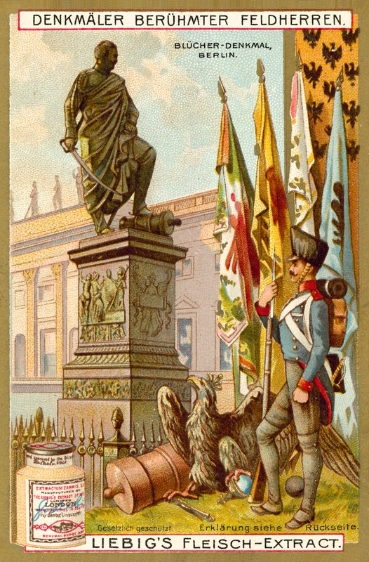 Blucher Memorial, Berlin (chromolitho) بواسطة المدرسة الأوروبية