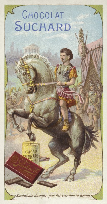Bucephalus يروضه الإسكندر الأكبر بواسطة المدرسة الأوروبية