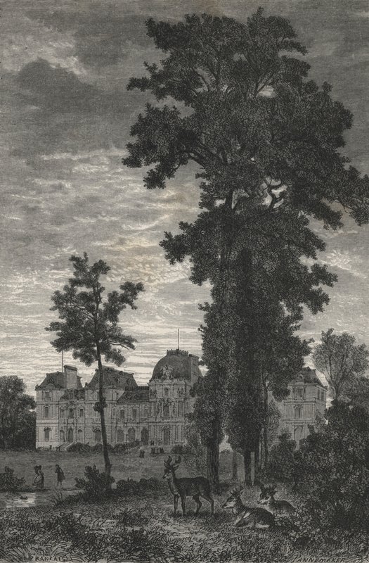 Chateau De MM Pereire A Armainvilliers (engraving) بواسطة المدرسة الأوروبية