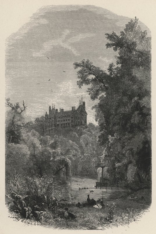 Chateau De Mouchy (engraving) بواسطة المدرسة الأوروبية