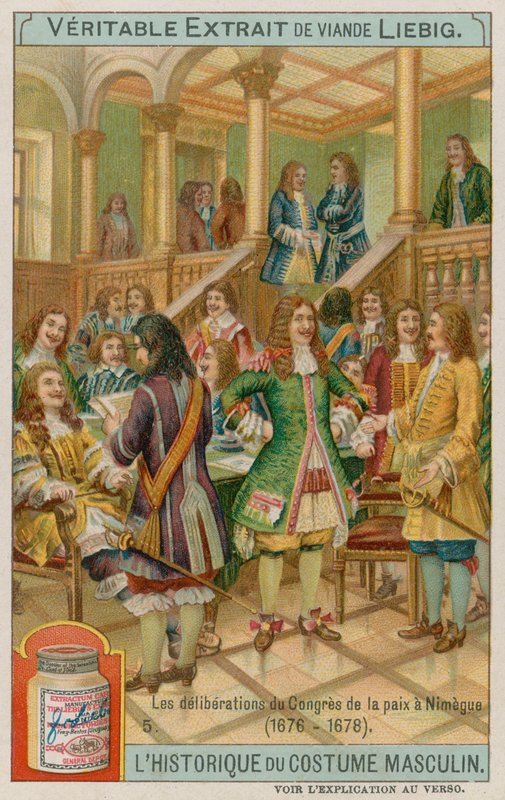 مداولات في معاهدات السلام في نيميغن 1676-1678 بواسطة المدرسة الأوروبية