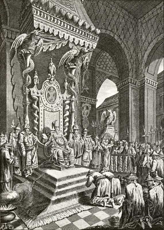 Emperor of China (engraving) بواسطة المدرسة الأوروبية