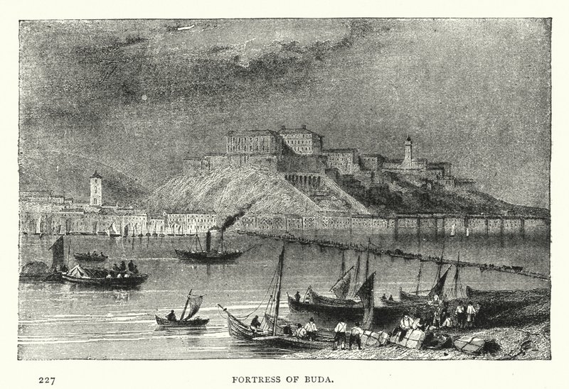 Fortress of Buda (engraving) بواسطة المدرسة الأوروبية