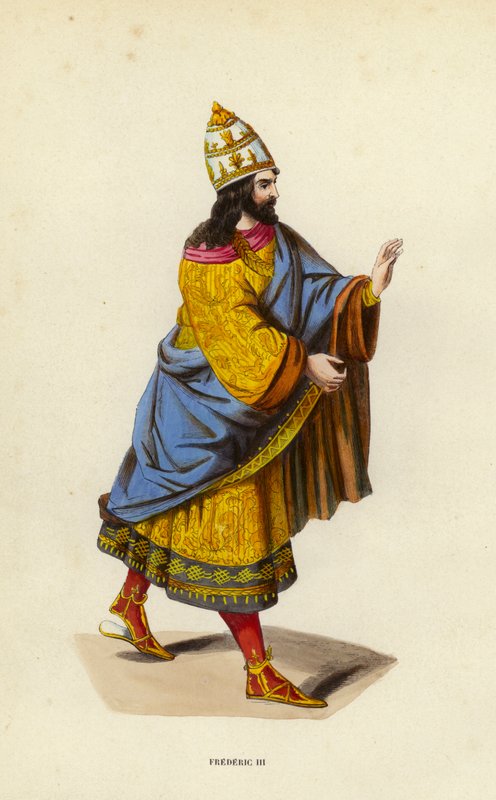 Frederic III (coloured engraving) بواسطة المدرسة الأوروبية